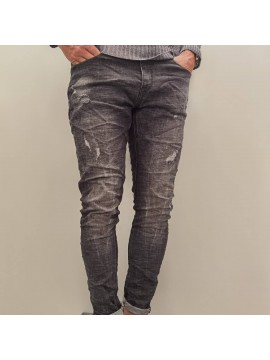 Jeans nero elasticizzato